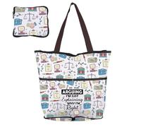 BNQL Bolsa de compras para abogados, regalos divertidos para abogados con texto en inglés "I'm Not Arguing I'm Just Explaining Why I'm Right Lawyer", bolsa plegable para comestibles