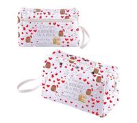 BNQL Bolsa de ganchillo de regalo para abuela con texto en inglés "I Love You a Bushel and a Peck para mamá, abuela, regalo para proyectos de tejer, bolsa de hilo para ganchillo