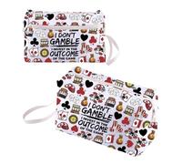 BNQL Bolsa de hilo de casino, regalo para amantes del casino, regalo para amantes del casino, I Don't Gamble i Invest in The Outcome of The Game, bolsa de ganchillo para tejer