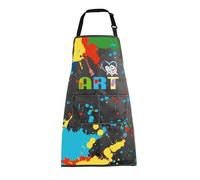 BNQL Delantal de Artista de Pintura Con Bolsillos, Regalo para Amantes del Arte y Profesores, Delantal Love Art, L