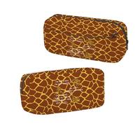 BNQL Estuche para lápices de jirafa con cremallera, bonito regalo de jirafas, regalos para amantes de los animales, regalo con texto en inglés "I'm Not Crazy I'm Just Special Giraffe Stationery Bag