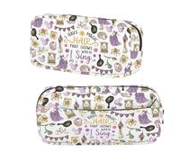 BNQL Estuche para lápices de princesa, de pelo largo, regalo de princesa, I Have Magic Hair that Glows When I Sing Fairy Tales Fans Gift Pencil Bag