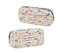 BNQL Estuche para lápices para perros, regalos para amantes de las mascotas, regalos para amantes de las mascotas, organizador de bolsas de papelería God is Great Dogs are Good and People are Crazy