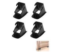 BNREOZA 4 ausili per seggiolino auto, sistema di fissaggio del seggiolino auto, fissaggio del supporto del seggiolino per bambini, di ritenuta del seggiolino per bambini per connettore ISOFIX, nero