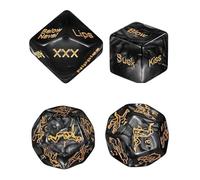 BNREOZA 4 Piezas Juego de Dados de Calentamiento para Parejas,Múltiples Posiciones para Parejas, Libro de Texto de Posiciones para Esposas,Juegos de Humor Fiestas,Regalos para Parejas,Adultos