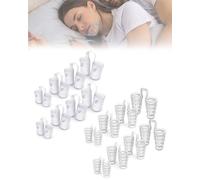 BNREOZA 8 Piezas Tapones Anti Ronquidos, Tapones Reutilizables, Tapones Silicona, Clips Anti Ronquidos, Mejoran la Respiración y el Sueño, Múltiples Tamaños