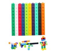 BNREOZA Cubos para Juego Matemático,100 Piezas Contando Manipulativos Matemáticas,Manipulativos de Cubos Matemáticos,Aprendizaje de Matemáticas para Edades Tempranas,Niños de 3+ años