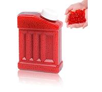 BNREOZA Perlas de agua, aprox. 60.000 perlas de agua de colores, decorativas y vistosas, se pueden utilizar para decoración de bricolaje, relleno de jarrones, perlas de gel floral,rojo
