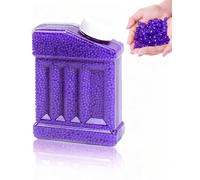 BNREOZA Perlas de agua, aprox. 60.000 perlas de agua de colores, decorativas y vistosas, se pueden utilizar para decoración de bricolaje, relleno de jarrones, perlas de gel floral,púrpura
