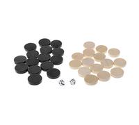 bnsggl 32 piezas de ajedrez occidental de doble tierra para backgammon quince calados de ajedrez y damas y ajedrez de backgammon