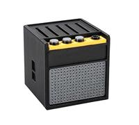 bnsggl Caja de púas única, ligera, soportes de exhibición para bocinas, forma de guitarra, estuches de almacenamiento para instrumentos musicales, b