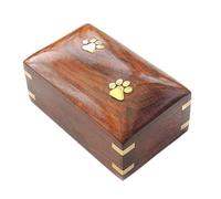 bnsggl Crea un lugar especial de recuerdos para mascotas fallecidas con urna de madera para conservar hermosos recuerdos