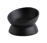 bnsggl Cuenco para gatos, inclinado y elevado para comer, cuello para rotección, antivómitos, 17 grados elevados, cuencos con soporte de hormigas