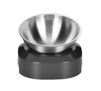 bnsggl Cuenco para gatos, perros para búhos con soporte elevado para mascotas, comedero de agua para cachorros, plato inclinado de 15°