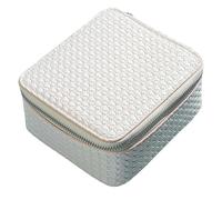 bnsggl Elegante solución de almacenamiento de joyas, organizador de viaje, bolsa de almacenamiento de piel con textura adecuada para los amantes de los viajes