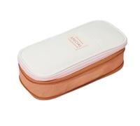 bnsggl Estuche para lápices, gran capacidad, con cremallera, extensible, gran capacidad, para regalo de cumpleaños de niños, Caqui Beige, Estuches