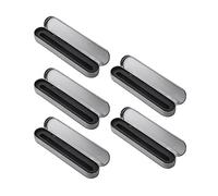 bnsggl Estuches para lápices, caja de papelería de metal con bisagras, estuche pequeño rectangular vacío con bisagras, contenedor de almacenamiento para bolígrafos, organizador para el hogar, Ranura