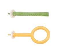 bnsggl Jaula de juguete para pájaros, soporte para moler, rascadores, perca, molar, masticar, juguete para loros, periquitos, juguete para pájaros