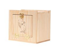 bnsggl Jaula de nido de pájaros de madera para loros, jaula de cría, escondites para decoración de jaula de pájaros de tamaño pequeño