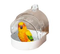 bnsggl Jaula para pájaros espaciosa, bandeja extraíble para pájaros, baño único para pájaros para una mayor interacción
