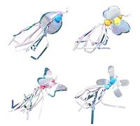 bnsggl Juego de 4 accesorios de juguete para gatos, varita temática, recambios de varita de repuesto para entrenamiento de ejercicio de gatito