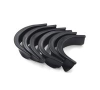 bnsggl Juego de 6 forros de goma negra para mesa de billar, 4 esquinas, 2 laterales, accesorios de repuesto para el hogar