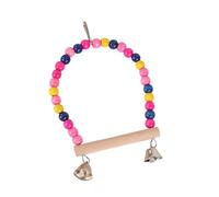 bnsggl Juguete de columpio para pájaros, perca, para moler, rascador, hamaca molar, juguete masticable para loros, periquitos