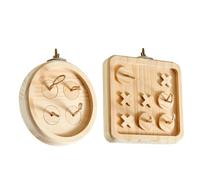 bnsggl Juguete de enriquecimiento de jaula de loro, bloque de madera para masticar, juguete seguro para morder, juguete de madera para masticar