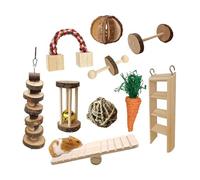 bnsggl Juguete para pájaros, juguete para masticar para hámster, juguete para masticar dientes, bloque de madera, jaula de dientes, juguete para mascotas