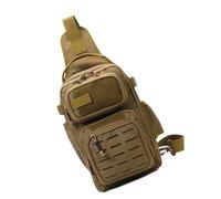 bnsggl Mochilas de un solo hombro, bolsa de transporte de aparejos de pesca, bolsa de transporte de gran capacidad, resistente al agua, bolsa cruzada para aparejos, Khaki