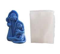 bnsggl Molde de silicona para velas, figura de belén de religión, molde de yeso epoxi para manualidades, resina, yeso, decoración del hogar
