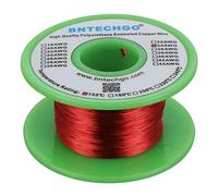 BNTECHGO Alambre magnético 34 AWG 4oz alambre de cobre esmaltado rojo 0.0063in / 0.16mm