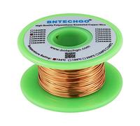 BNTECHGO Alambre magnético de 22 AWG, alambre de cobre esmaltado, alambre de bobinado magnético esmaltado, 4 onzas, 0.04 pulgadas de diámetro, 1 bobina de bobina, clasificación de temperatura natural