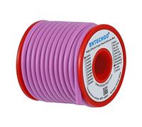 BNTECHGO Bobina de alambre de silicona de calibre 12, 25 pies, color morado, flexible, 12 AWG, alambre de cobre estañado trenzado