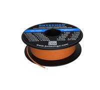 BNTECHGO Bobina de alambre de silicona de calibre 20, 250 pies, color naranja, flexible, 20 AWG, alambre de cobre estañado trenzado
