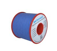 BNTECHGO, Bobina de alambre de silicona flexible de calibre 26 AWG trenzado de cobre estañado, 76 m, Azul