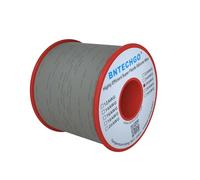BNTECHGO, Bobina de alambre de silicona flexible de calibre 26 AWG trenzado de cobre estañado, 76 m, Gris