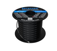 BNTECHGO, Bobina de cable de silicona flexible calibre 18 AWG, de cobre estañado trenzado, carrete de 152 m, Negro