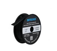 BNTECHGO Cable de cinta de silicona de calibre 26 flexible 10P negro de 25 pies, cable plano de 26 AWG, alambre de cobre estañado trenzado para RC, bricolaje, Arduino y cableado eléctrico