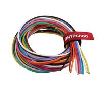 BNTECHGO calibre 18 alambre de silicona, suave y Flexible de alta temperatura resistente altamente eficiente 18 AWG silicona alambre 150 hilos de alambre de cobre