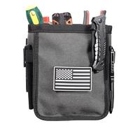 Bntenotk Bolsa de cinturón de herramientas con clip para herramientas, tornillos y clavos, ideal para electricistas, fontaneros, técnicos de HVAC, carpinteros, contratistas, manitas y comerciantes que