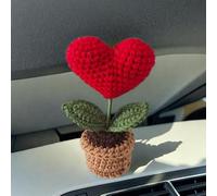 BNTR Difusor de salida de aire para coche, accesorio para decoración de calcetines, bonito ramo de flores de punto en maceta, elegante y creativo clip de ventilación de coche, bonito regalo (forma de