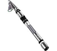 BNTTEAM Nueva Caña de Pescar Portátil 99% Cabeza de Palo Fluorescente de Fibra de Carbono, Palanca de Pesca de Surf de Viaje Telescópica Súper Dura y Ultraligera (KC-Type, 2.1M/82.6in/6.88ft)