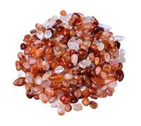 BNUTFRDD Cristal Especímenes de Piedra triturada de Cristal Rojo Natural de pequeñas partículas de pecera, macetas, Piedra Decorativa for Paisaje acuático for Uso de Buda Piedras(7-9mm,1000G)