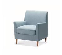 BNUTFRDD Sofás para la Sala de Estar Sofá Individual Simple pequeño tapizado Sillón reclinable Moderno de Mediados Siglo Colores: Blanquecino, Azul Claro, Gris, cúrcuma(A)
