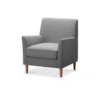BNUTFRDD Sofás para la Sala de Estar Sofá Individual Simple pequeño tapizado Sillón reclinable Moderno de Mediados Siglo Colores: Blanquecino, Azul Claro, Gris, cúrcuma(B)