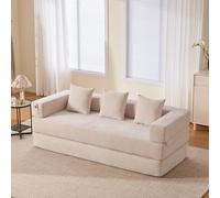 BNUZ Sofá modular de chenilla con bloque de felpilla, muy suave, se puede combinar libremente, con bolsillos laterales para almacenamiento y base antideslizante, perfecto para sala de estar, zona de