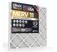 BNX TruFilter MERV 11 - Filtro de aire de 14 x 30 x 1 pulgadas (paquete de 4) - Fabricado en Estados Unidos - Defensa contra alérgenos electrostáticos plisados filtros de aire acondicionado HVAC para