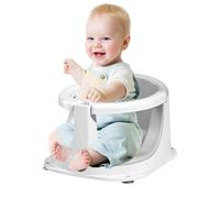 BnyHjir Asientos de baño para bebés sentados, bañera de bebé con sensor de temperatura, soporte de seguridad de ducha ayuda para niños niñas hogar viajes inauguración cumpleaños