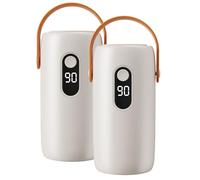 BNZCZY Secador de Ropa portátil, Mini secador Compacto, Temporizador Apagado automático 90 min, Secado silencioso y rápido para hogar, apartamento, Autocaravana, Viaje(Size:2 Pieces,Color:Blanco)